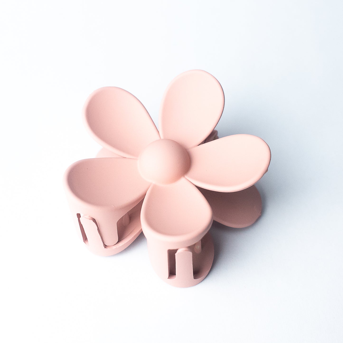 Andrea Large Flower Hair Clip-Peach