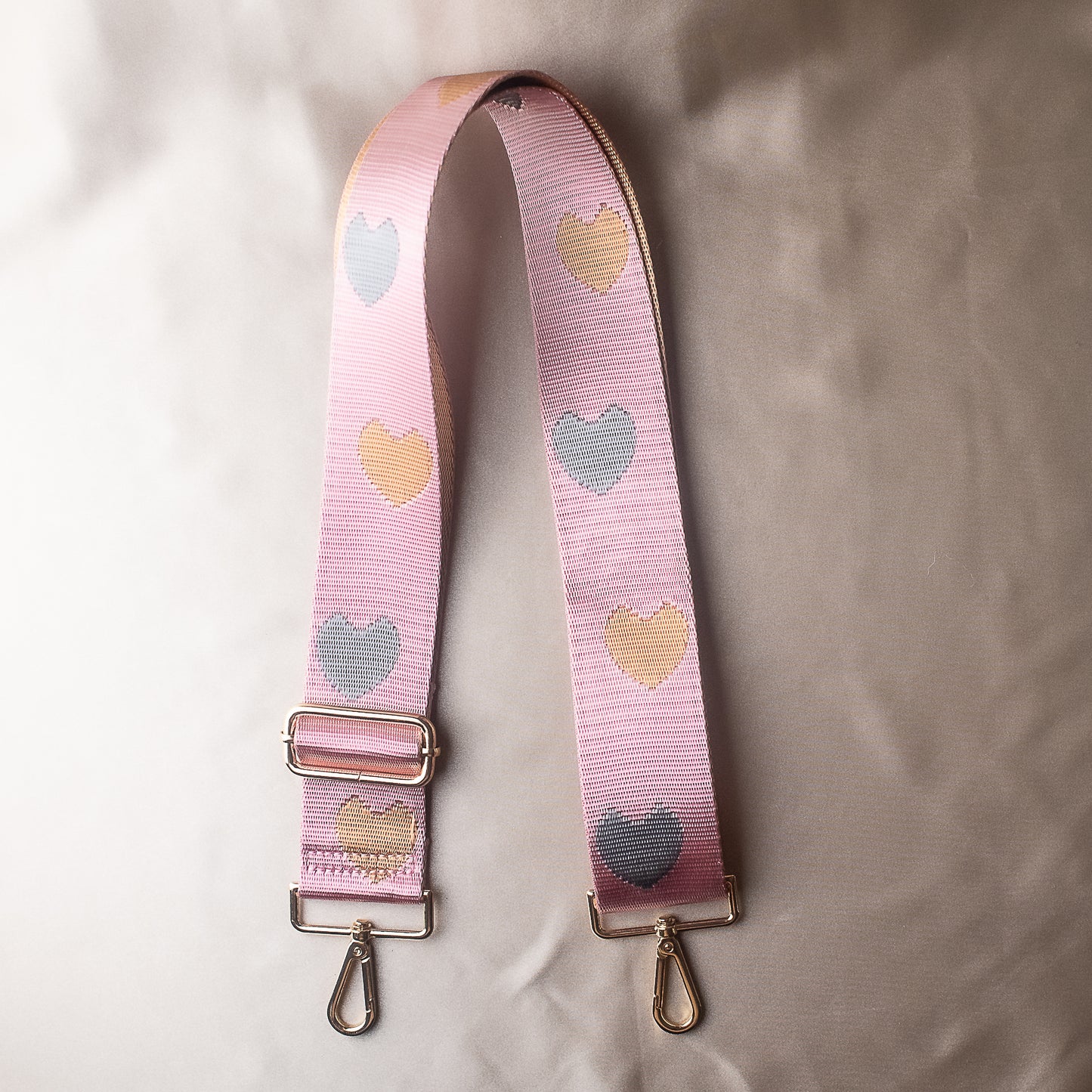 Pink Hearts Purse Strap