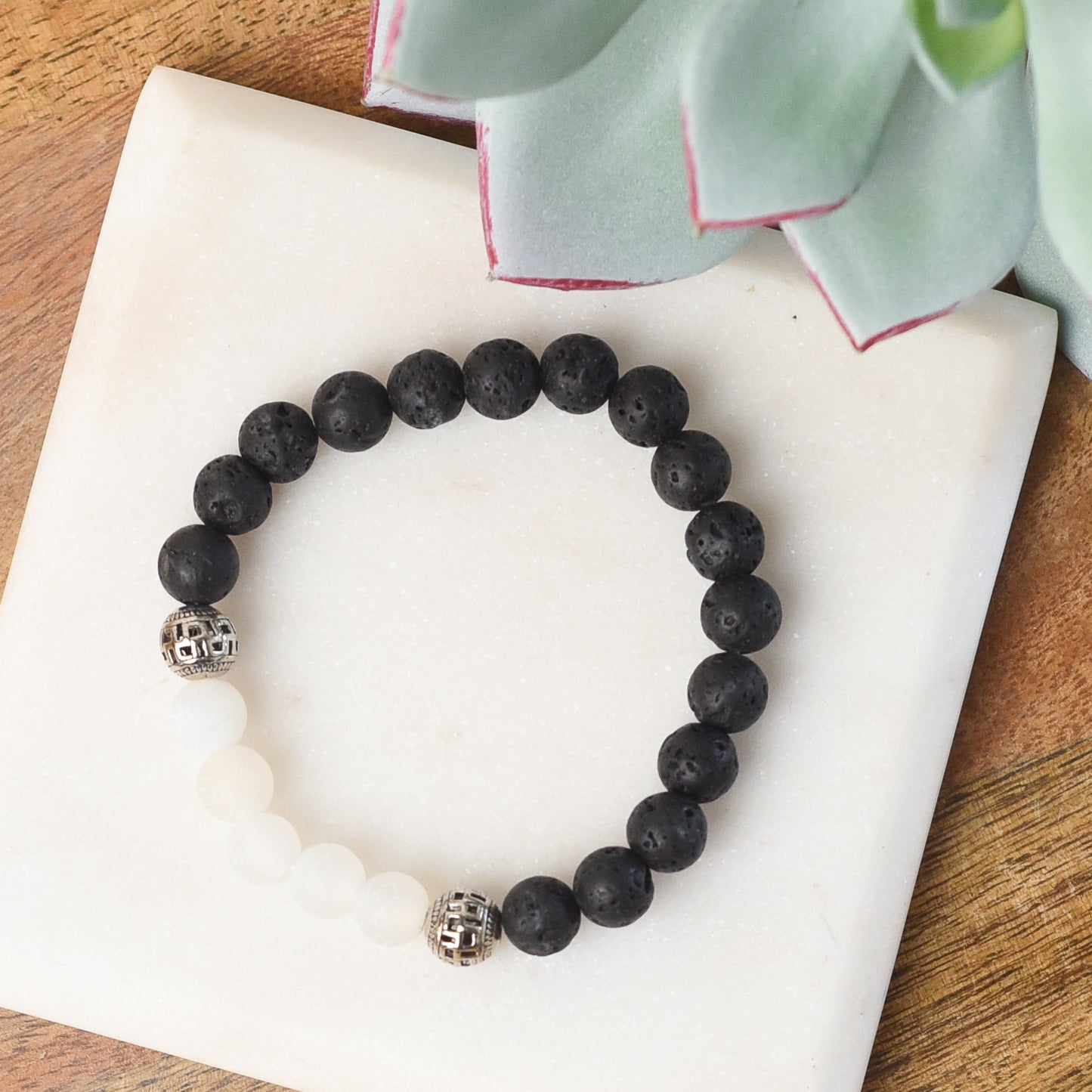 Lava Stone Diffuser Stretch Bracelet Set (Individuals or Assorted set of 6)