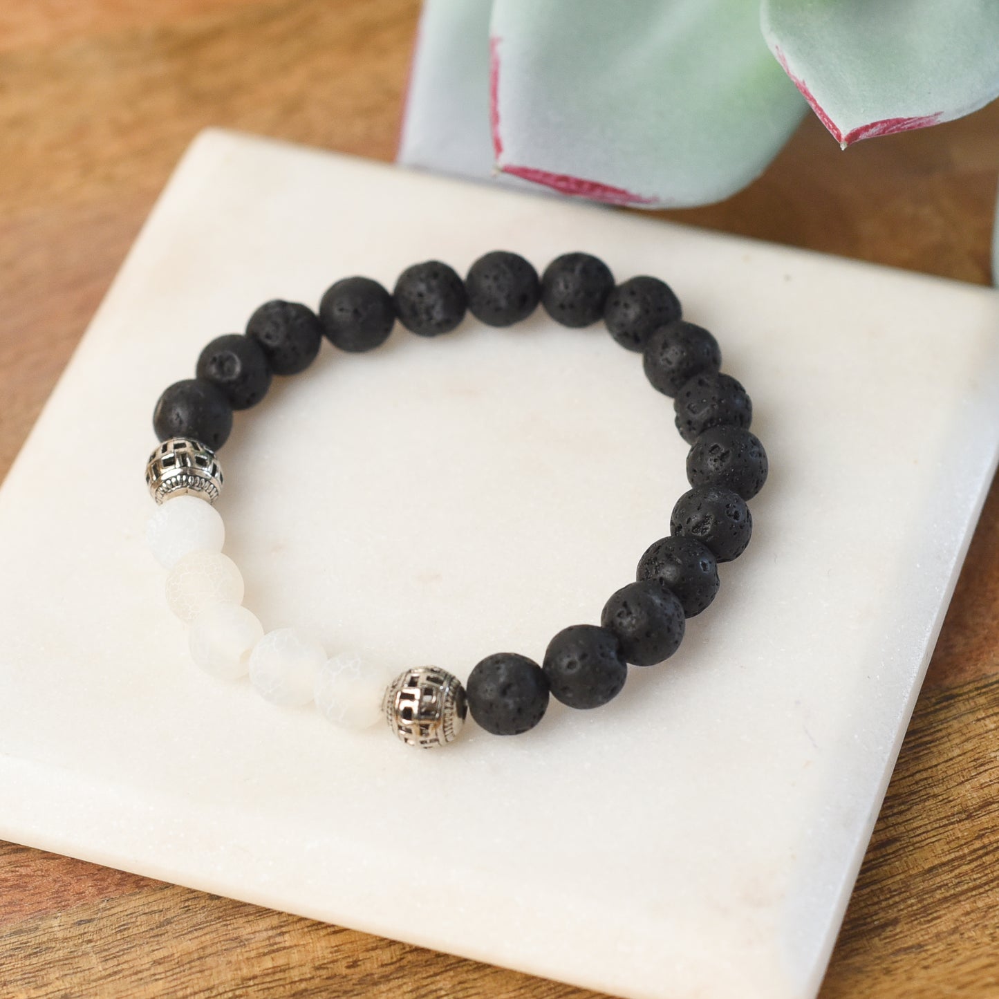 Lava Stone Diffuser Stretch Bracelet Set (Individuals or Assorted set of 6)