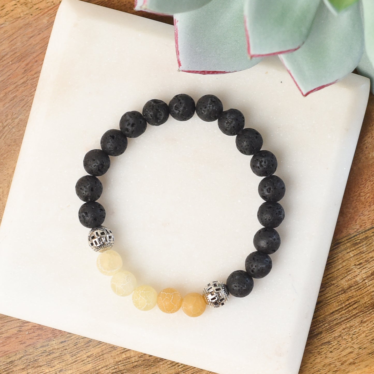 Lava Stone Diffuser Stretch Bracelet Set (Individuals or Assorted set of 6)