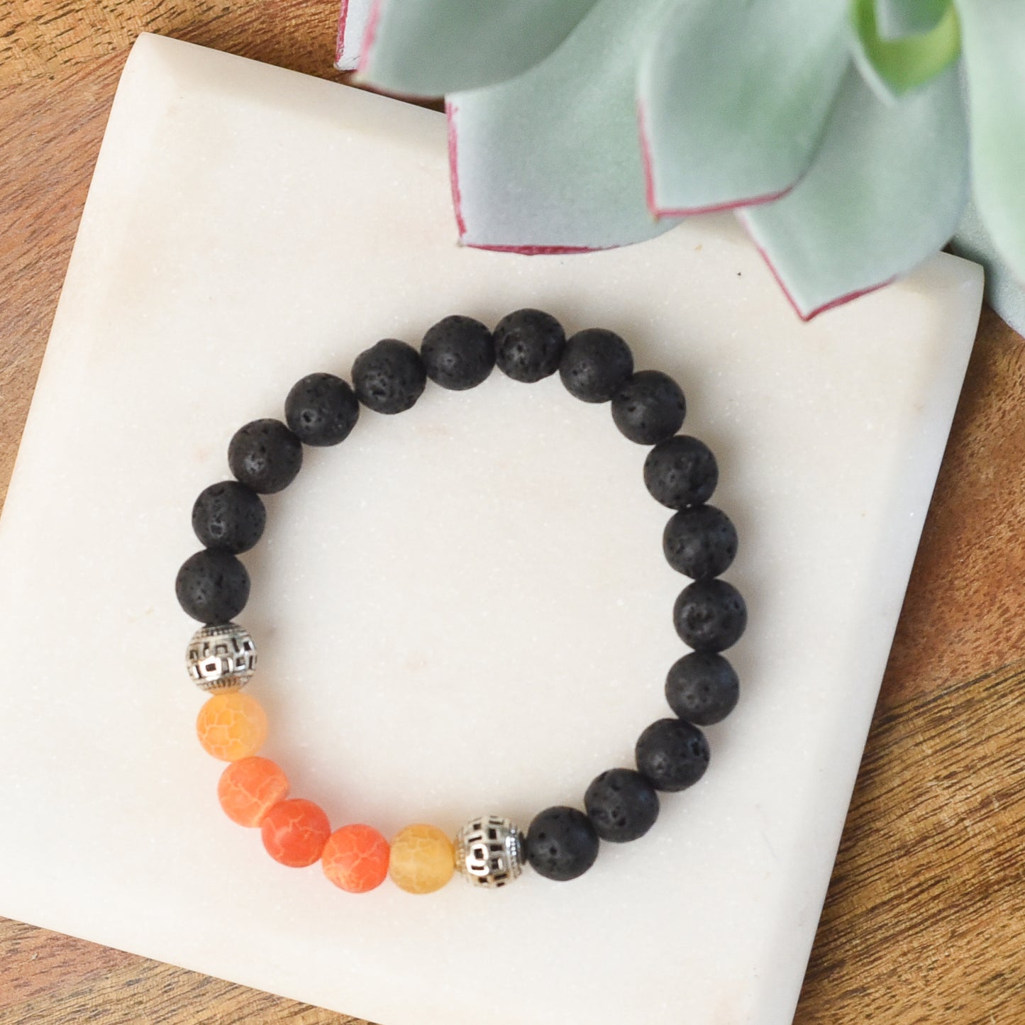 Lava Stone Diffuser Stretch Bracelet Set (Individuals or Assorted set of 6)