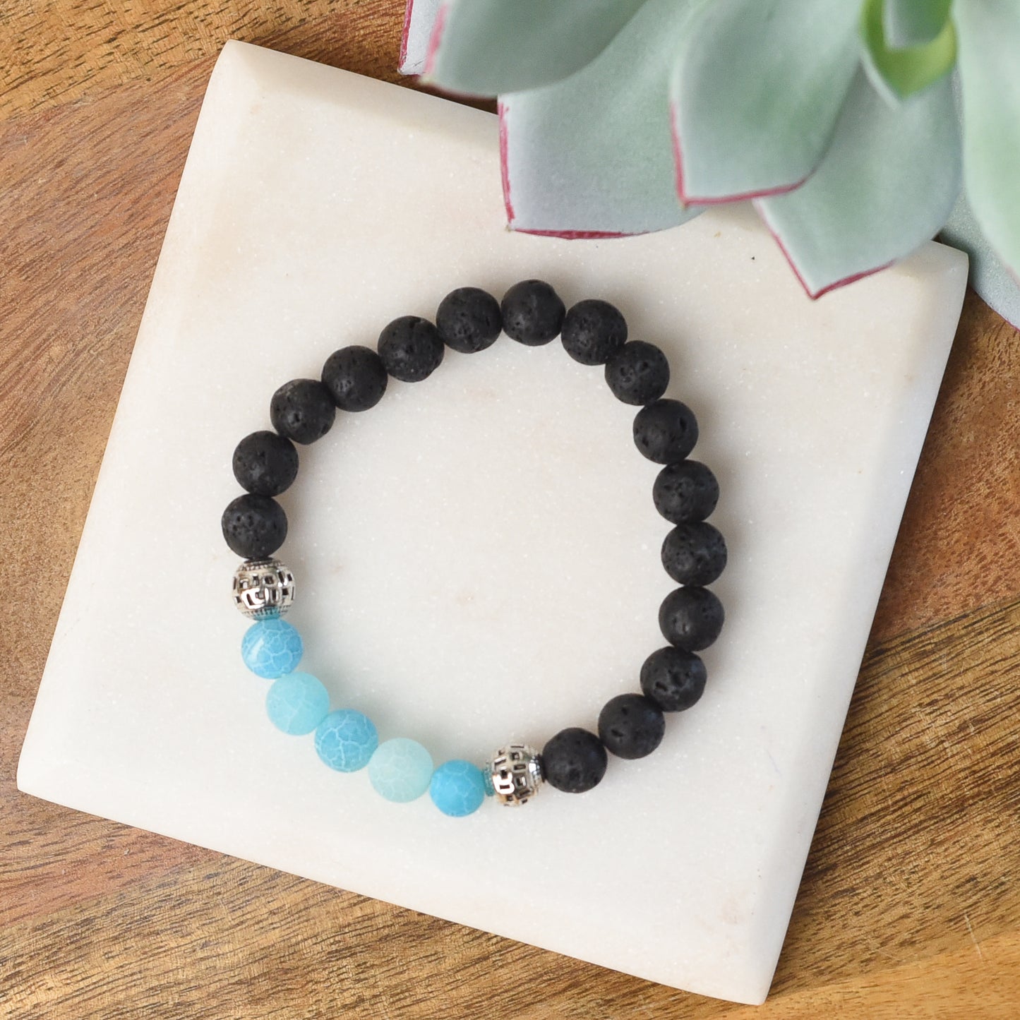 Lava Stone Diffuser Stretch Bracelet Set (Individuals or Assorted set of 6)