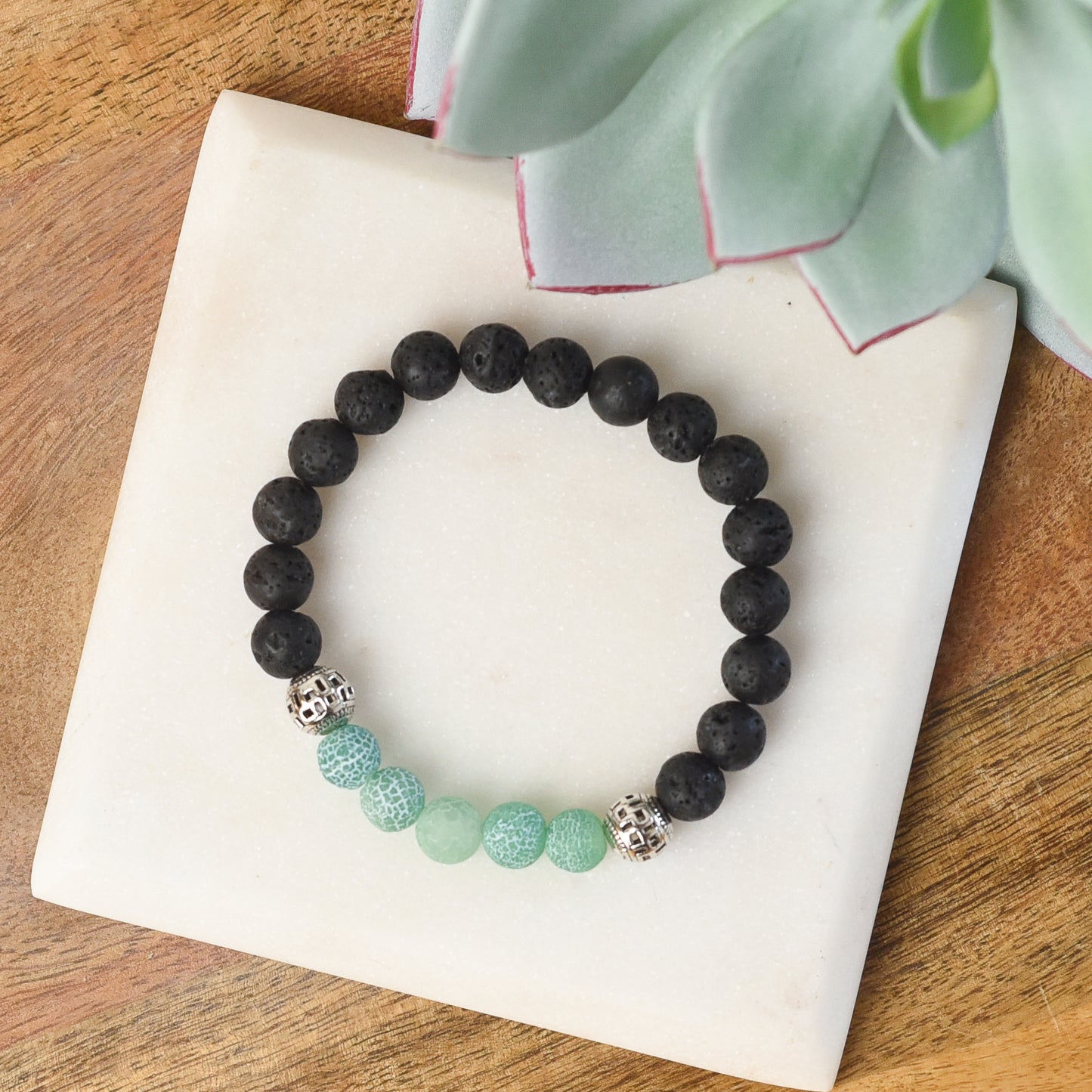 Lava Stone Diffuser Stretch Bracelet Set (Individuals or Assorted set of 6)