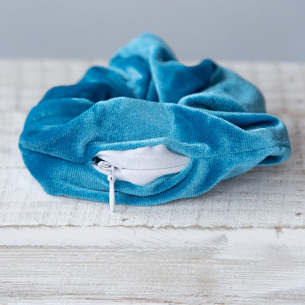 Hidden Zipper Velvet Scrunch (Set of 6)