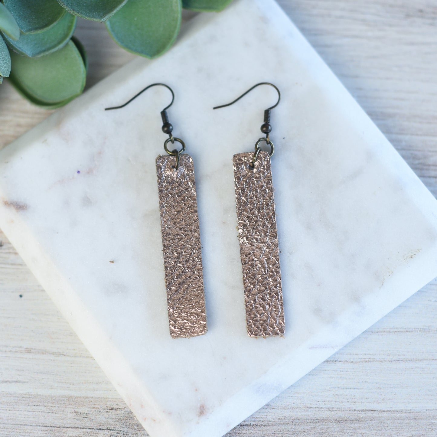 Genuine Leather Drop Dangle Earrings