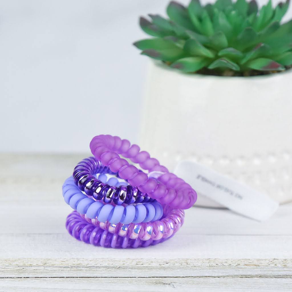 Large Lauren Lane Hair Coil Set in Grape Crush