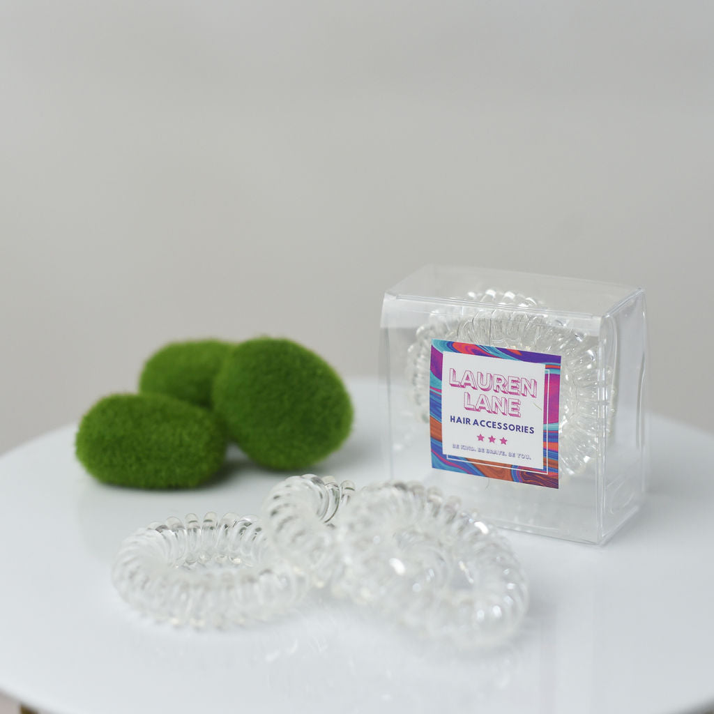 Pretty Pony Hair Coil 3 Piece Set in Clear Box