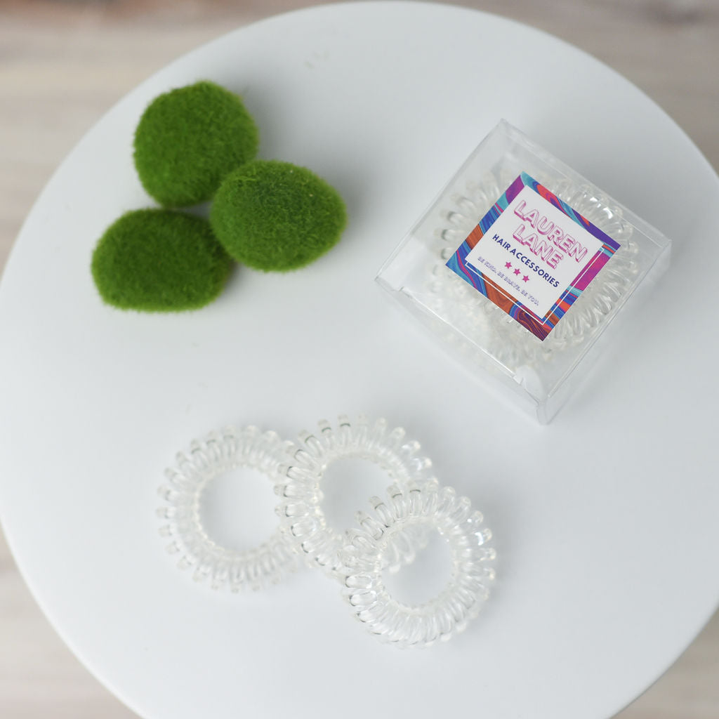 Pretty Pony Hair Coil 3 Piece Set in Clear Box