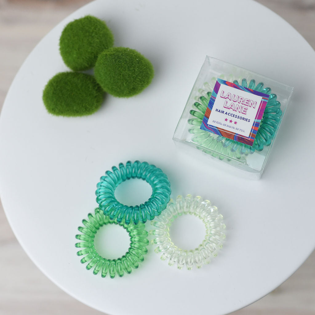 Pretty Pony Hair Coil 3 Piece Set in Clear Box