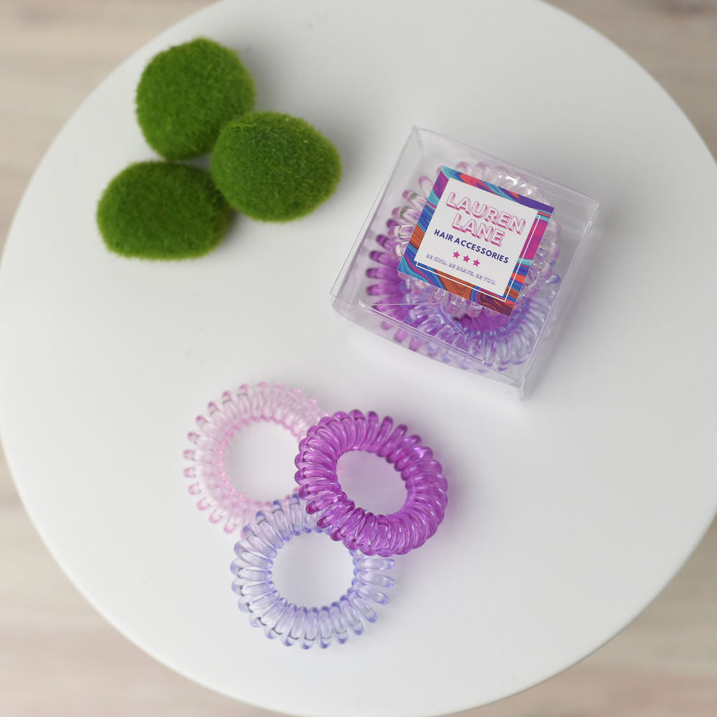 Pretty Pony Hair Coil 3 Piece Set in Clear Box