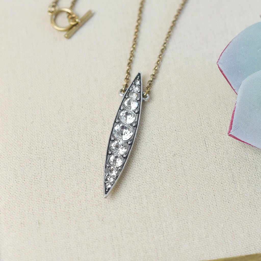 Marlow Rhinestone Pendant Necklace