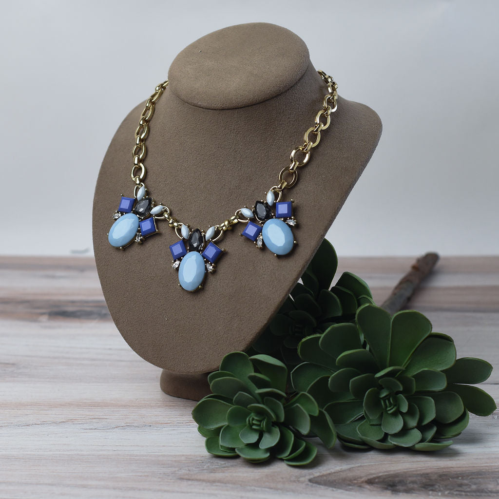 Amy Rhinestone Statement Necklace