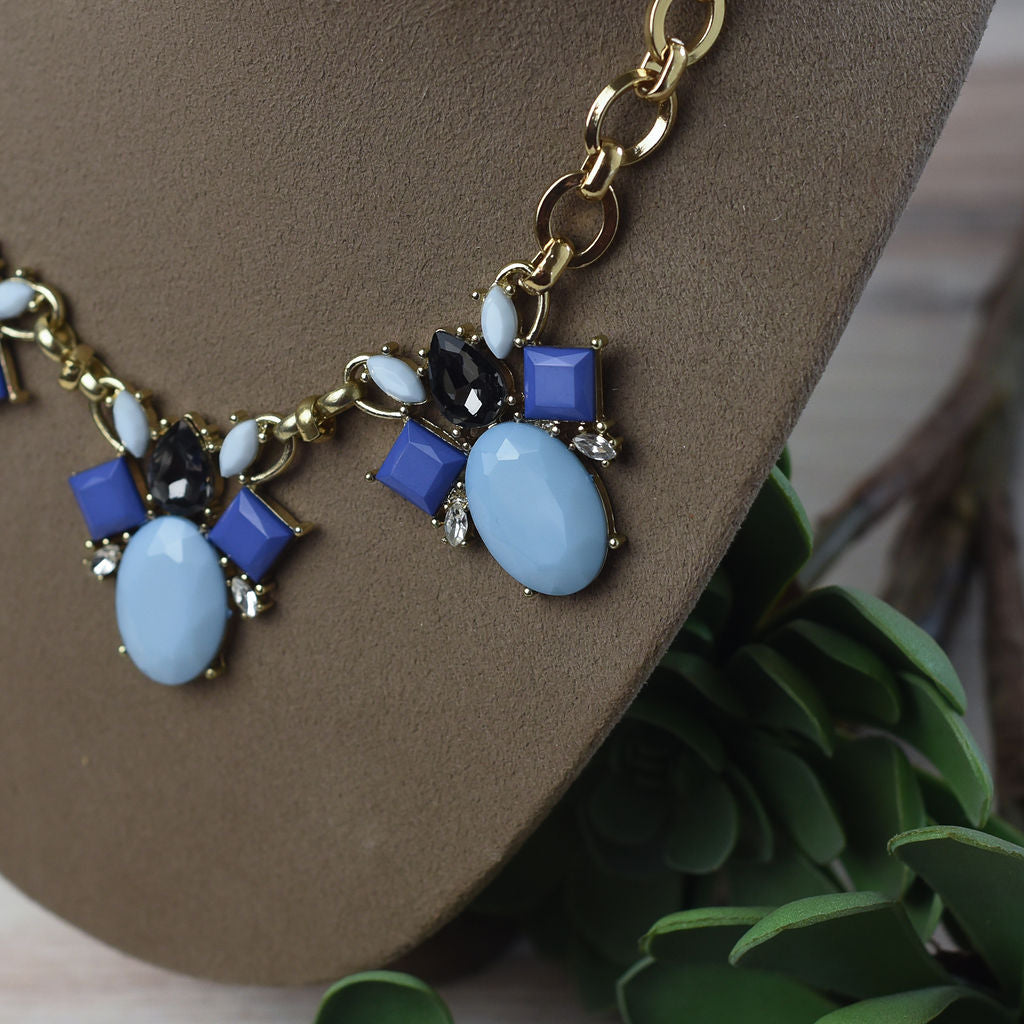 Amy Rhinestone Statement Necklace