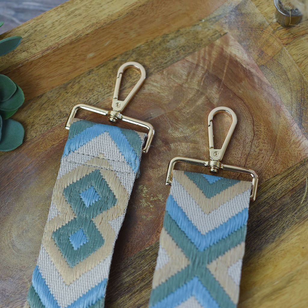 Woven Geometric Guitar Style Bag Straps