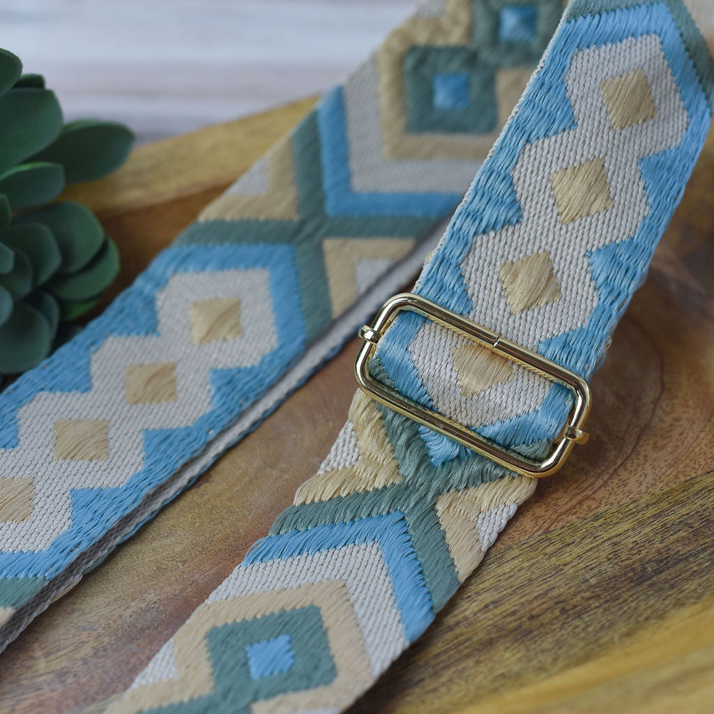 Woven Geometric Guitar Style Bag Straps