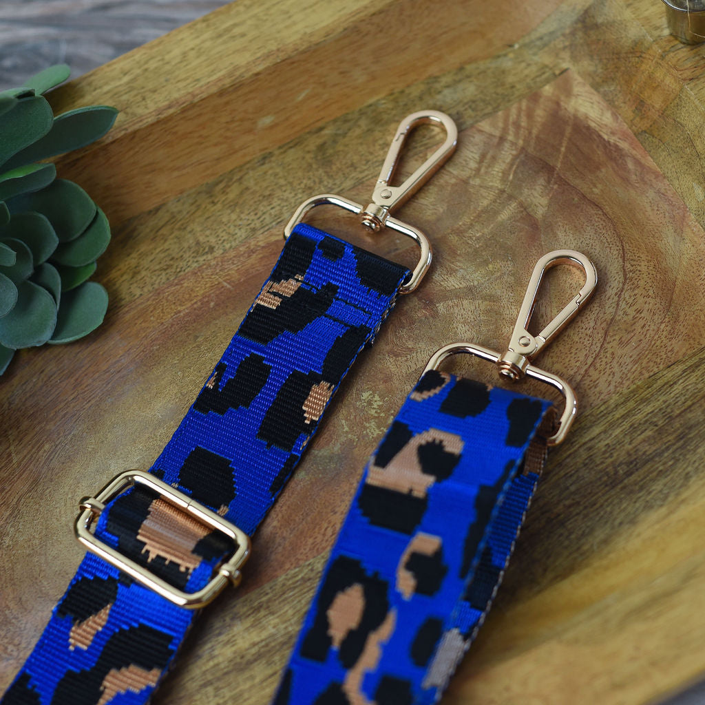 Adjustable Bag Strap 1.5 inch Leopard Pattern