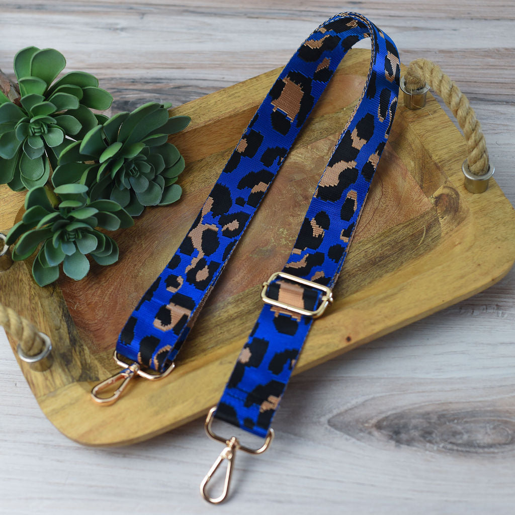 Adjustable Bag Strap 1.5 inch Leopard Pattern