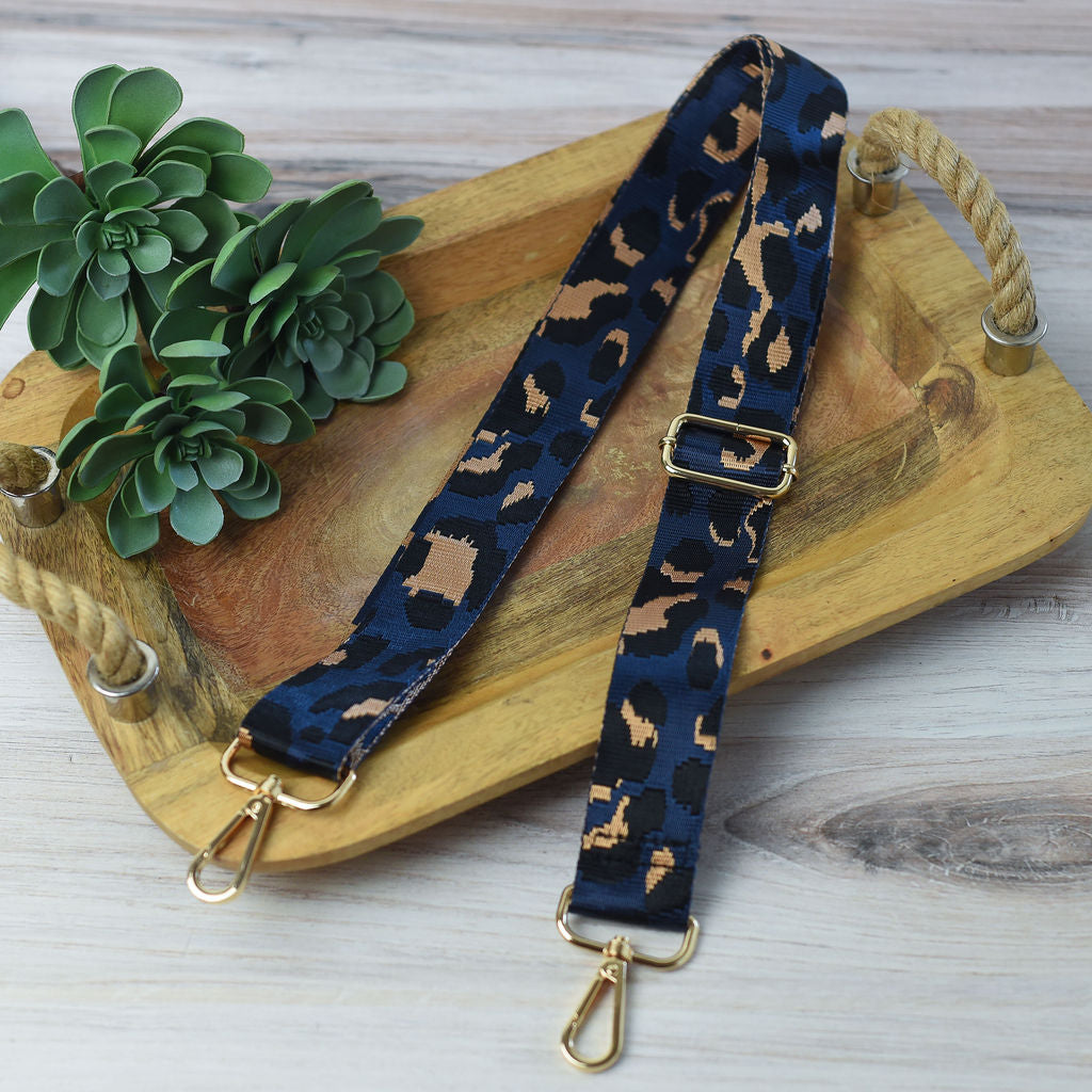 Adjustable Bag Strap 1.5 inch Leopard Pattern