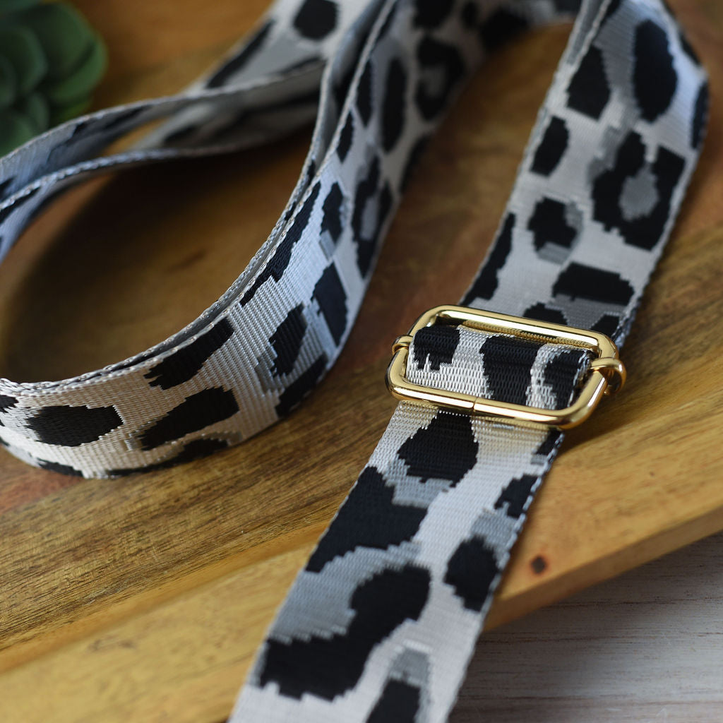 Adjustable Bag Strap 1.5 inch Leopard Pattern