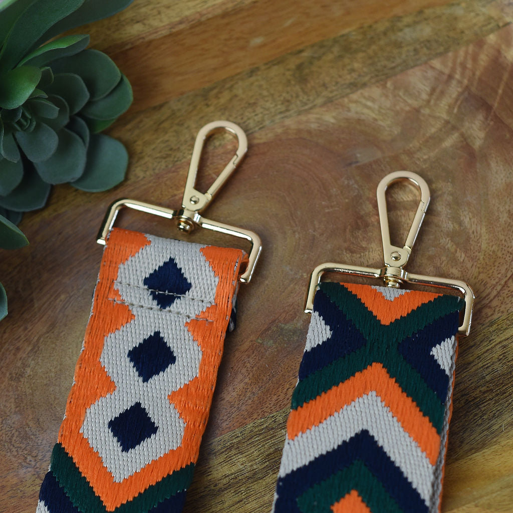Woven Geometric Guitar Style Bag Straps