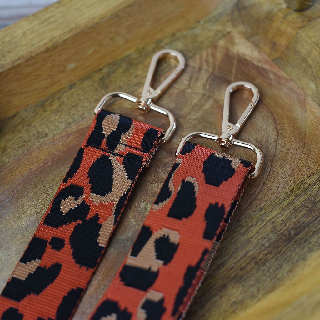 Adjustable Bag Strap 1.5 inch Leopard Pattern