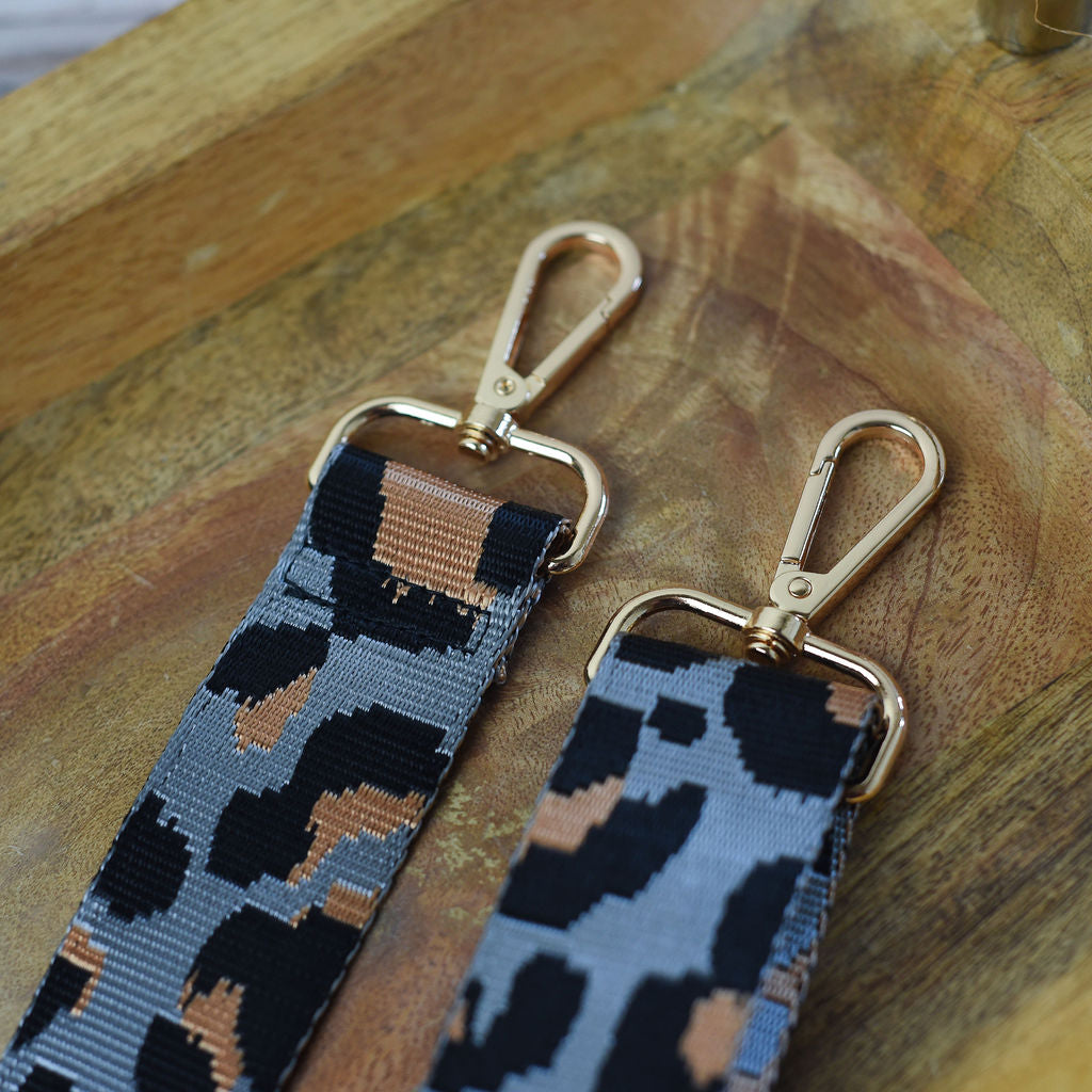 Adjustable Bag Strap 1.5 inch Leopard Pattern