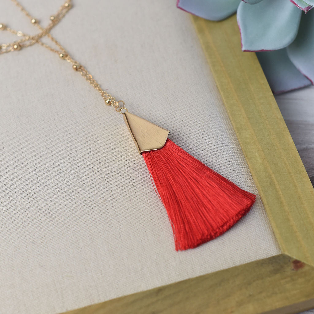 Francesca Silky Tassel Pendant