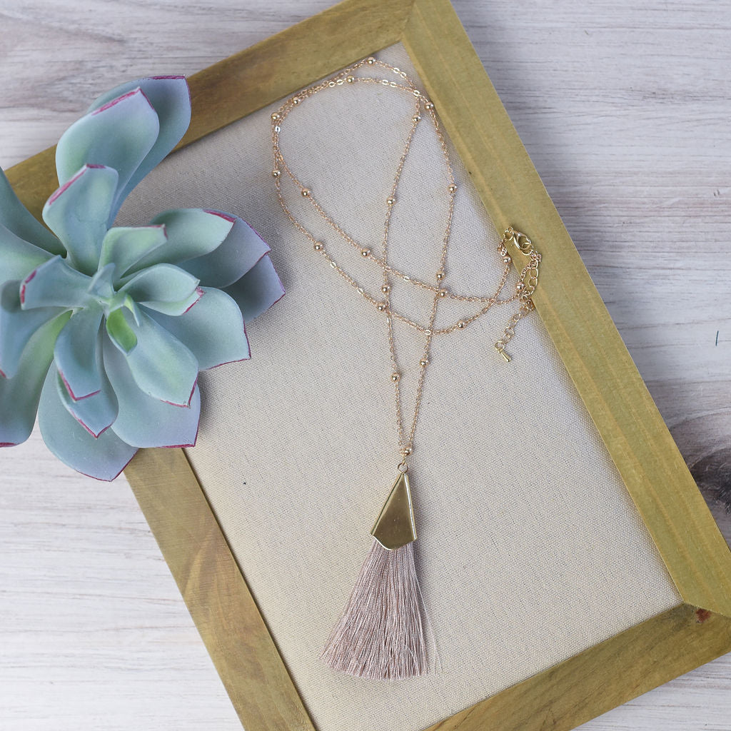 Francesca Silky Tassel Pendant