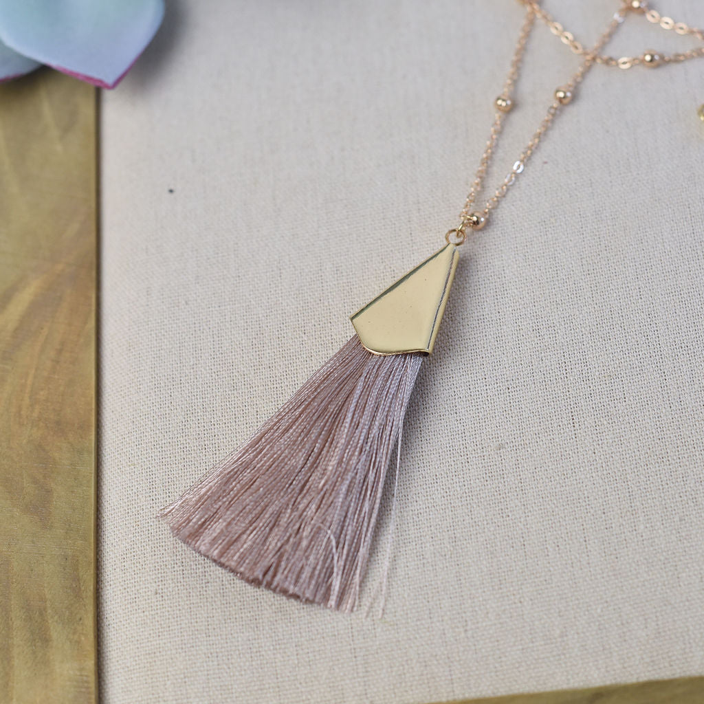 Francesca Silky Tassel Pendant