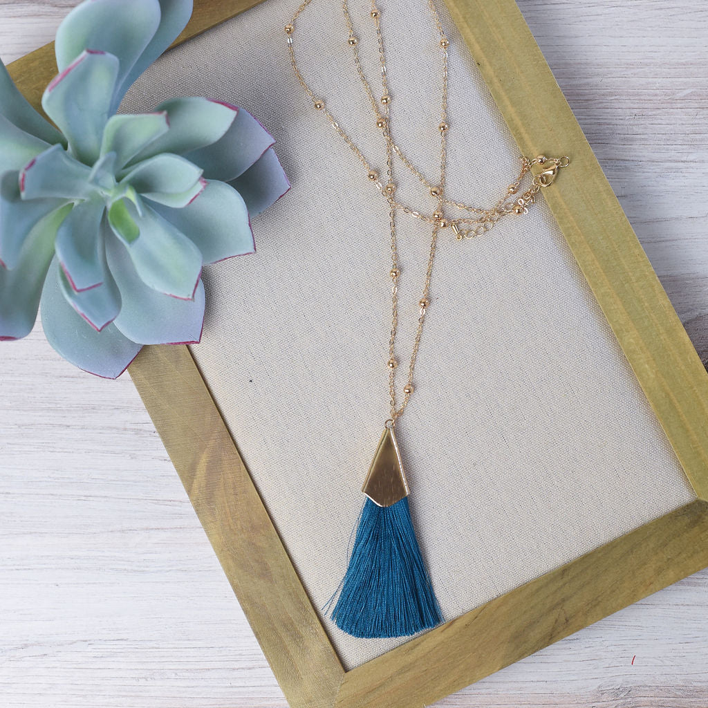 Francesca Silky Tassel Pendant