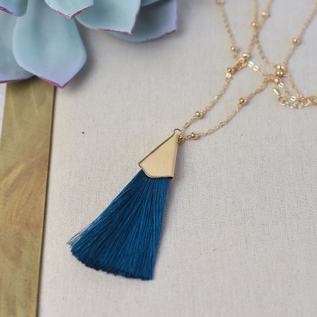 Francesca Silky Tassel Pendant