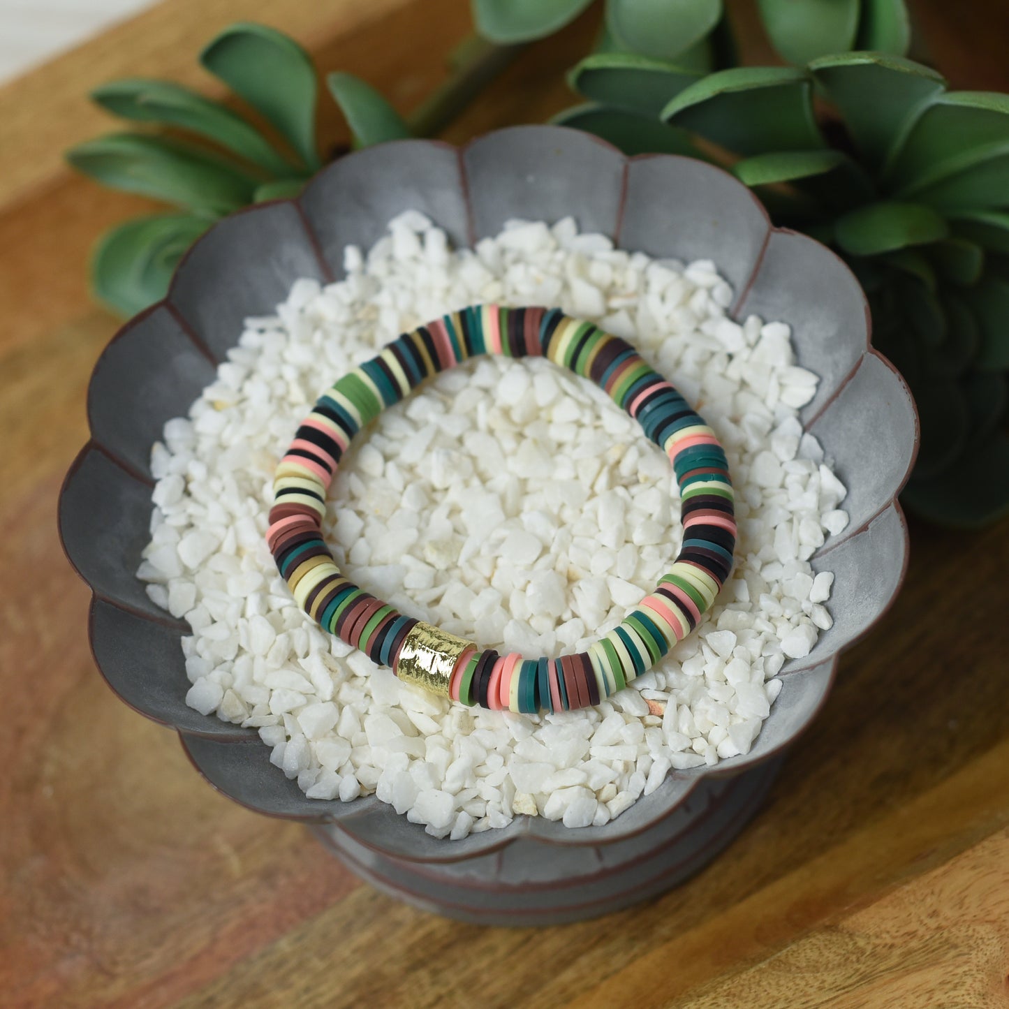 Kendra Silicone Disc Stretch Bracelets