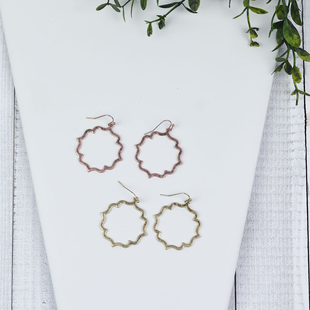 Round Moroccan Dangle Earrings