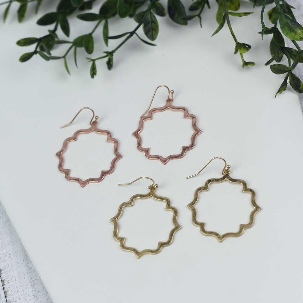 Round Moroccan Dangle Earrings