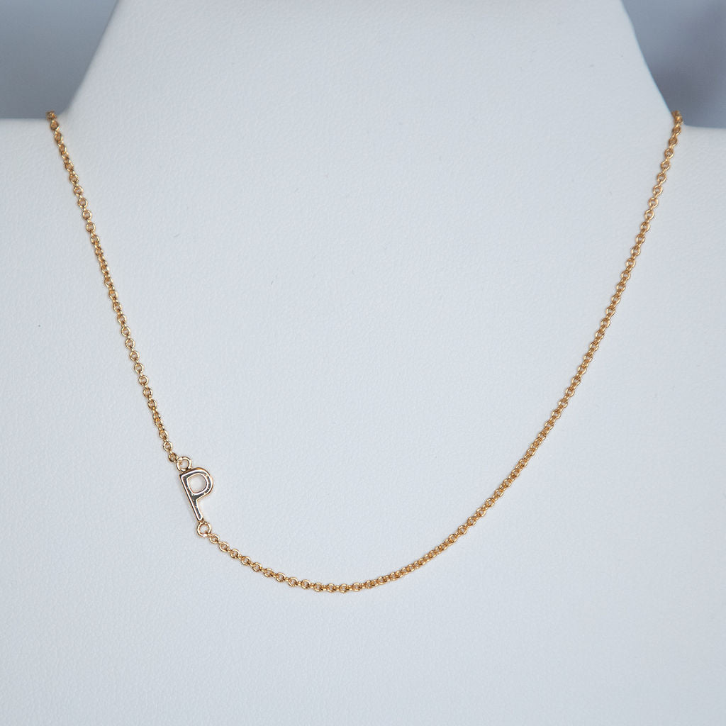 Gold Dipped Mini Sideways Letter Necklace