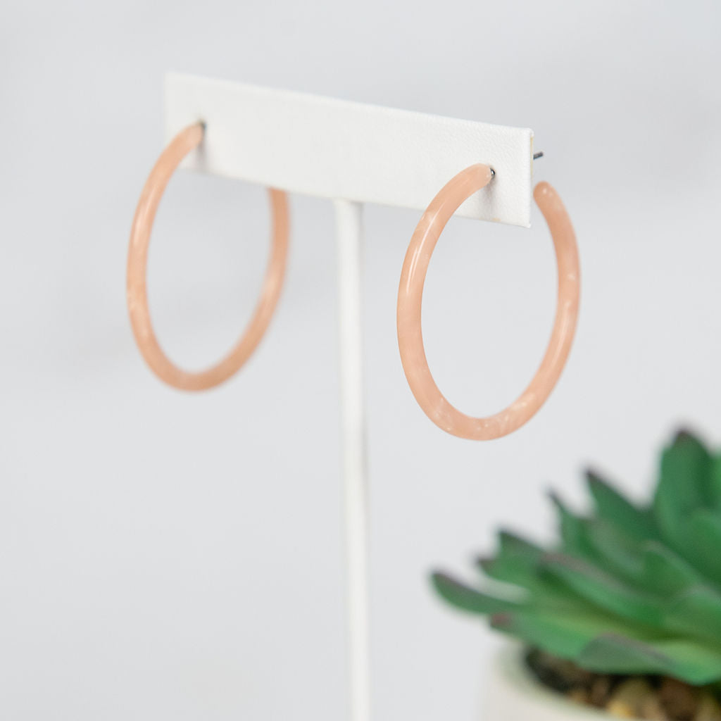 Cecelia Acrylic Hoop Earrings