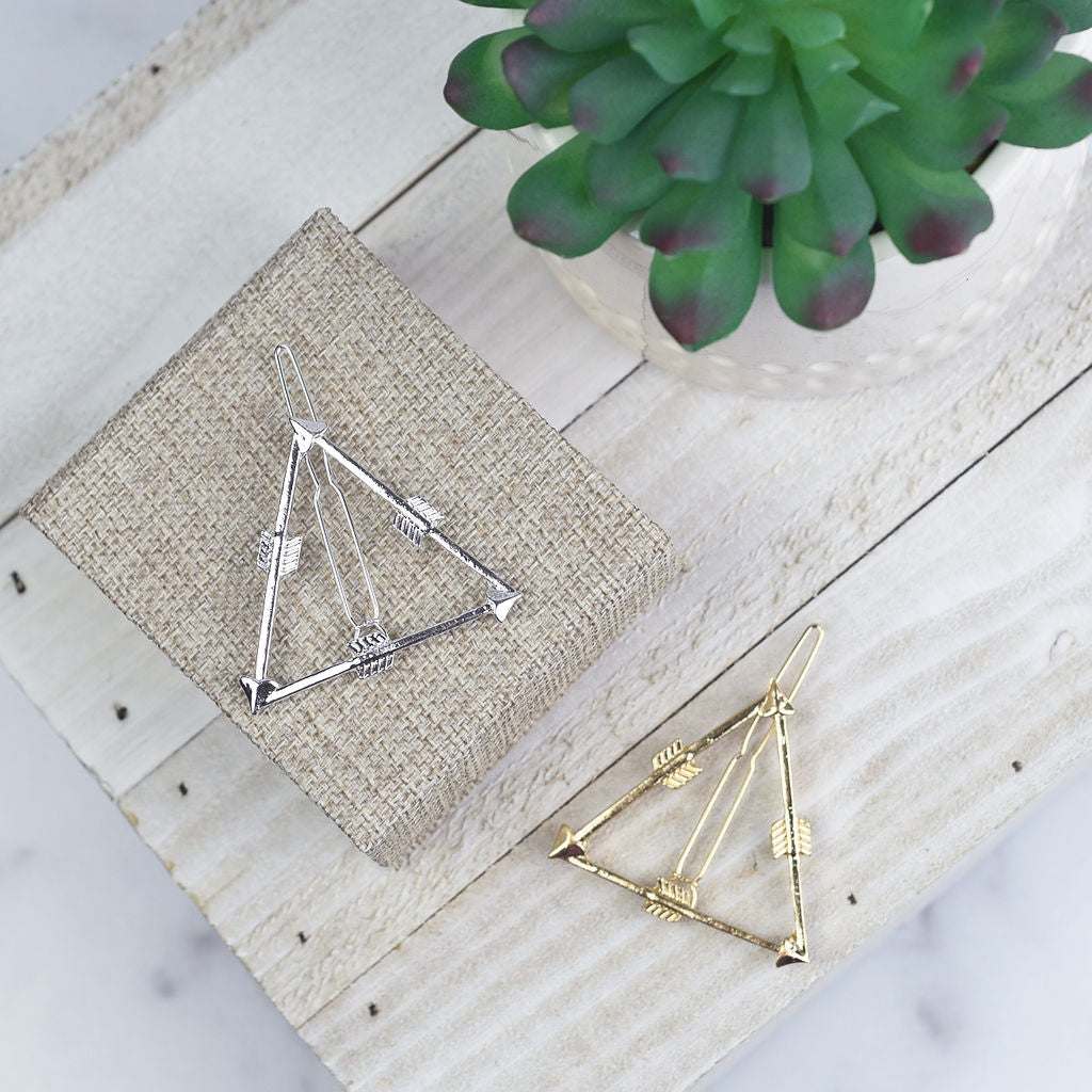 Arrow Triangle Barrette