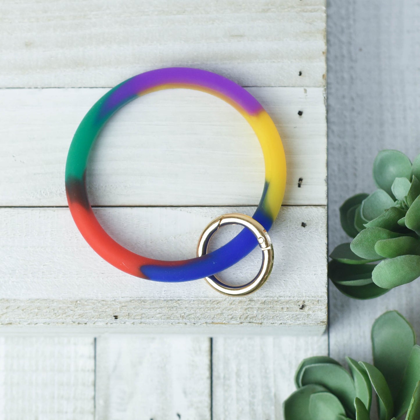 Tiffany Silicone Hands Free Bangle Keychain