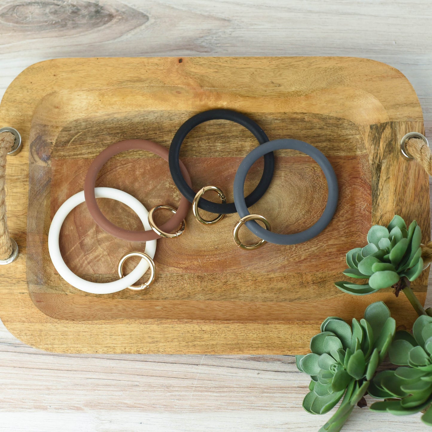 Tiffany Silicone Hands Free Bangle Keychain