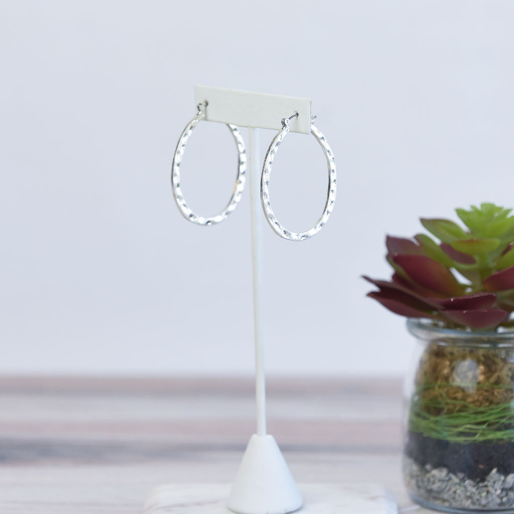 Dee Dee Hammered Hoop Earrings