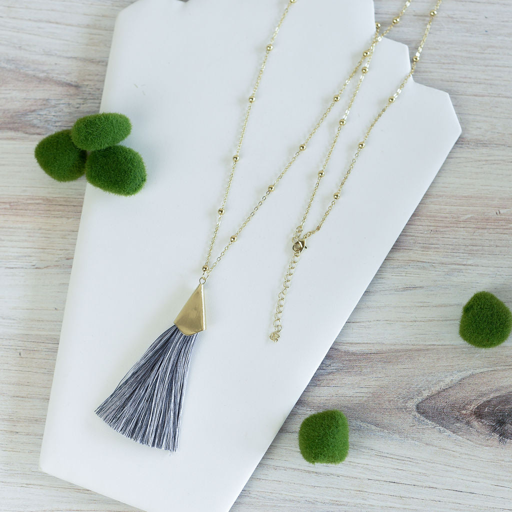 Francesca Silky Tassel Pendant