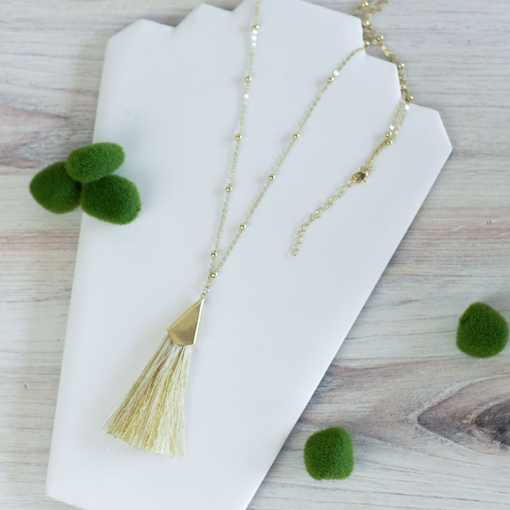 Francesca Silky Tassel Pendant