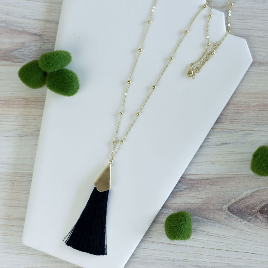 Francesca Silky Tassel Pendant
