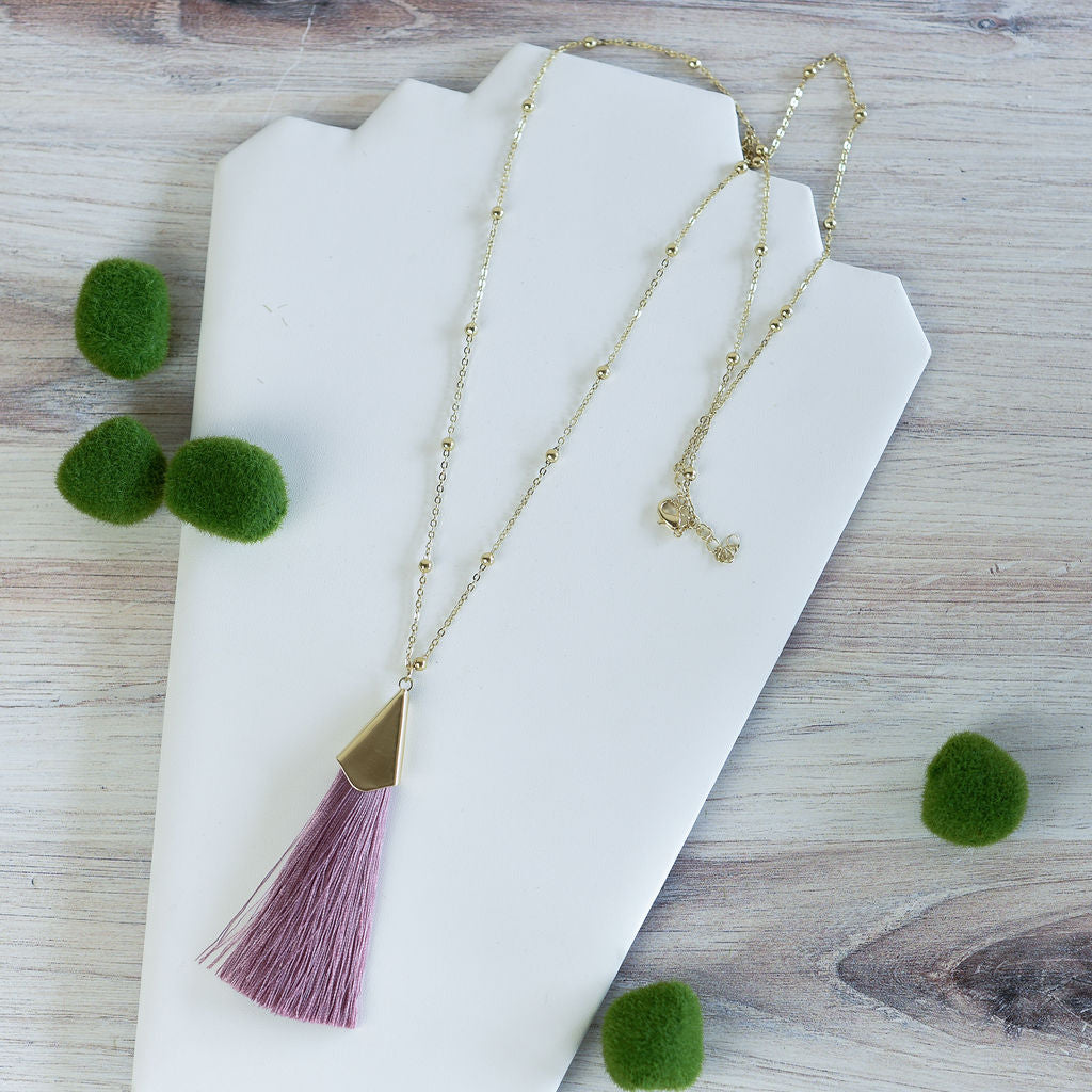 Francesca Silky Tassel Pendant