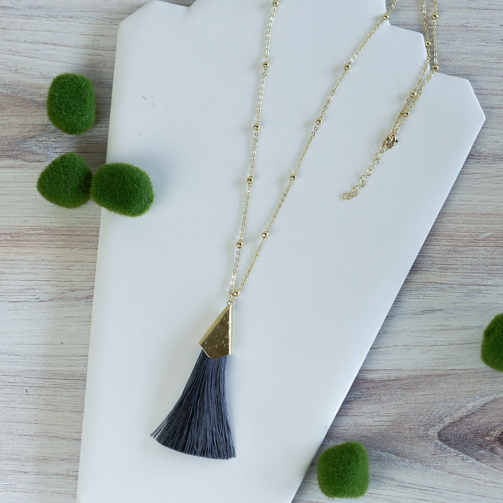 Francesca Silky Tassel Pendant