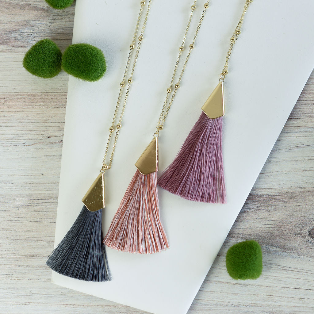 Francesca Silky Tassel Pendant