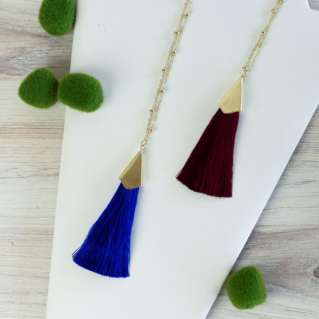 Francesca Silky Tassel Pendant