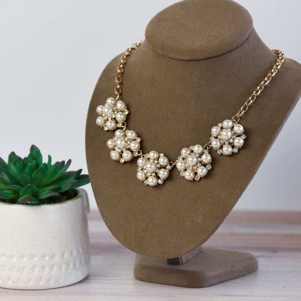 Ellen Flower Statement Necklace