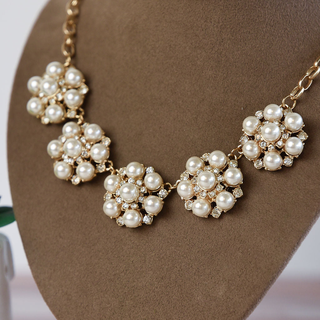 Ellen Flower Statement Necklace